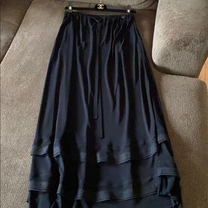 Chanel black maxi skirt